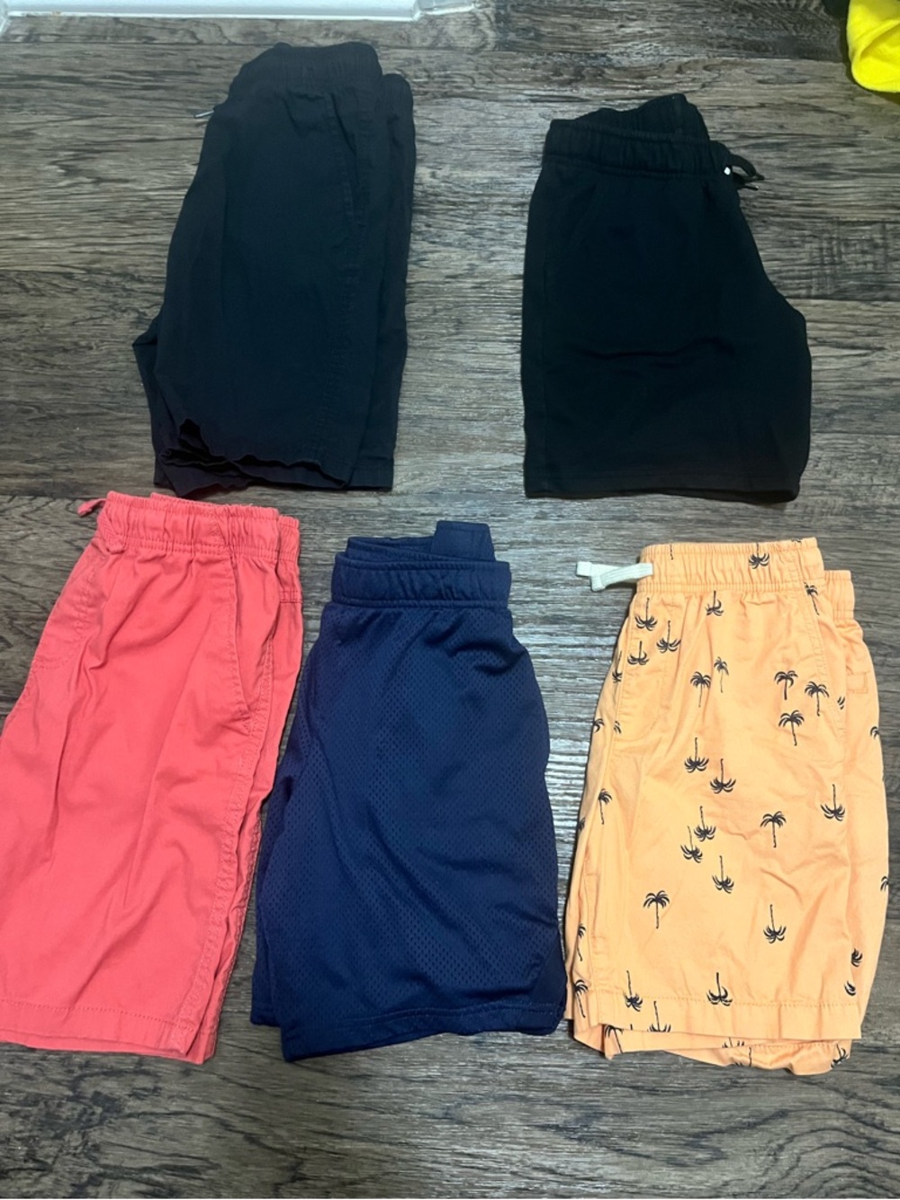 Old Navy Kids Shorts Set in Black, Coral, Navy & Peach Palm